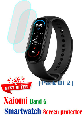 RapTag Edge To Edge Screen Guard for Xiaomi Band 6(Pack of 2)