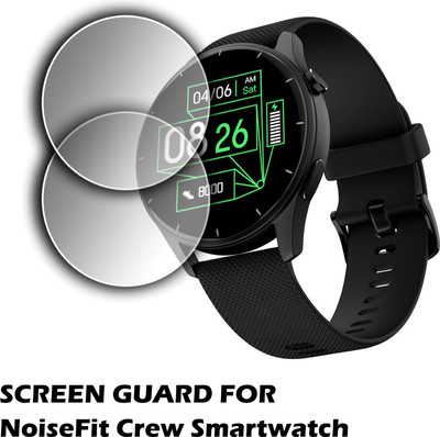 ejzatex Edge To Edge Screen Guard for NOISEFIT CREW SMARTWATCH(Pack of 2)