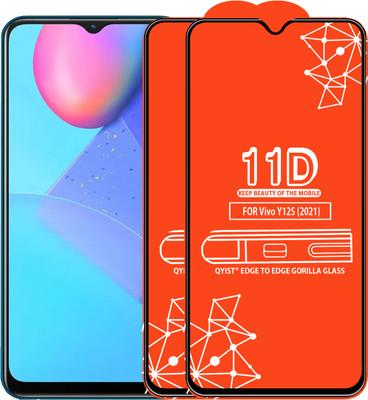 Qyist Edge To Edge Screen Guard for Vivo Y12S (2021)(Pack of 2)