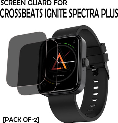 EJZATI Edge To Edge Screen Guard for CROSSBEATS IGNITE SPECTRA PLUS SMARTWATCH(Pack of 2)