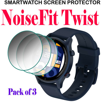 hirdesh Edge To Edge Screen Guard for NoiseFit Twist(Pack of 3)