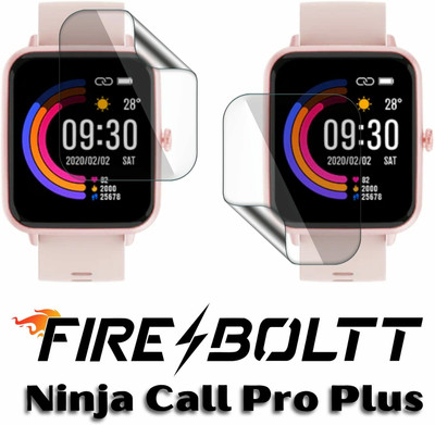 FCS Edge To Edge Screen Guard for Fire-Boltt Ninja Call Pro Plus, Fire-Boltt Ninja Call Pro Plus 1.83 Inch, Screen Protector(Pack of 2)
