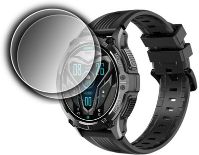DOUMOF Edge To Edge Screen Guard for NoiseFit Force Plus SMARTWATCH(Pack of 2)