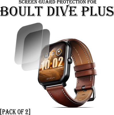 ejzatex Edge To Edge Screen Guard for BOULT DIVE PLUS SMARTWATCH(Pack of 2)