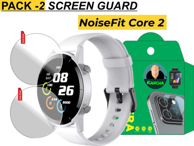 KANCHA Edge To Edge Screen Guard for NOISEFIT CORE 2 WATCH(Pack of 2)