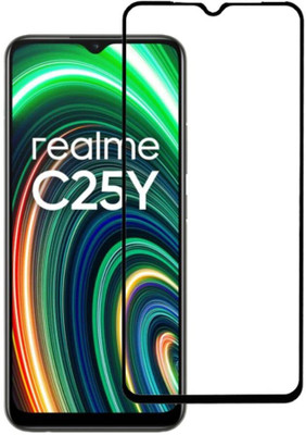 MobiCraft Zone Edge To Edge Screen Guard for Realme C25Y(Pack of 2)