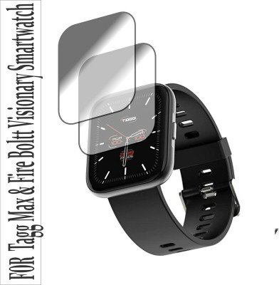 RapTag Edge To Edge Screen Guard for HM Tagg Verve Max smartwatch, Fire Boltt Visioary smartwatch(Pack of 2)