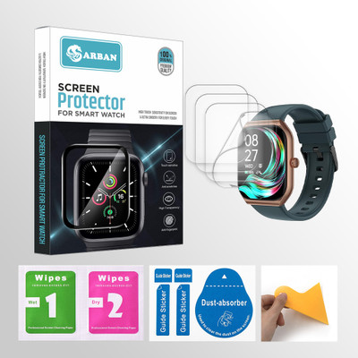 ARBAN Edge To Edge Screen Guard for Titan Smart 3 1.96 inch Smartwatch 4 PROTECTOR + 4 WIPES + 4 DUST REMOVAL STICKER + 1 WIPER(Pack of 4) ARBAN Edge To Edge Screen Guard for Titan Smart 3 1.96 inch Smartwatch 4 PROTECTOR + 4 WIPES + 4 DUST REMOVAL STICKER + 1 WIPER(Pack of 4)