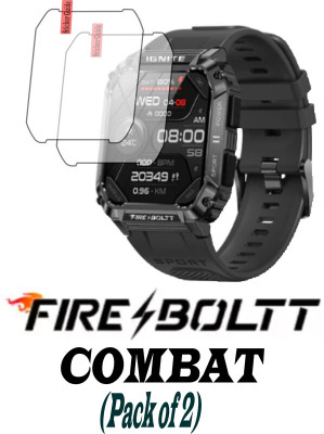 RapTag Edge To Edge Screen Guard for Fire Boltt Combat Smartwatch 1.95 (.1.368)(Pack of 2)
