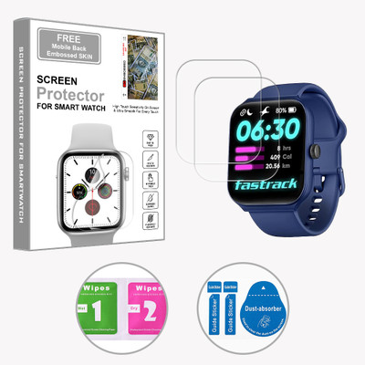 ARBAN Edge To Edge Screen Guard for Fastrack Limitless FS1 1.95 inch (FREE 1 MOBILE EMBOSSED SKIN) SMARTWATCH SCREEN GUARD(Pack of 2)