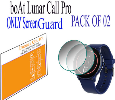 daffin Edge To Edge Screen Guard for boAt Lunar Call Pro(Pack of 2)