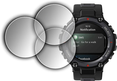 EJZATEX Edge To Edge Screen Guard for AMAZFIT T-REX PRO SMARTWATCH(Pack of 3)