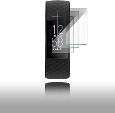 Enlinea Edge To Edge Screen Guard for Fitbit Charge 4(Pack of 3)