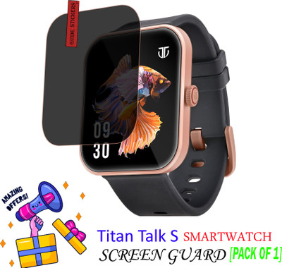 EJZATI Edge To Edge Screen Guard for TITAN TALK S SMARTWATCH(Pack of 1)