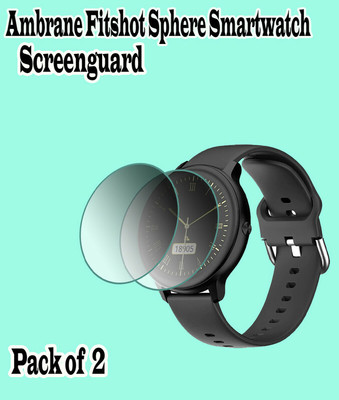 EZGER Edge To Edge Screen Guard for ambrane fitshot sphere(Pack of 2)