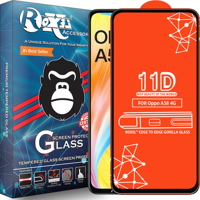 Roxel Edge To Edge Screen Guard for Oppo A58 4G(Pack of 1)