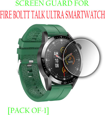 ejzatex Edge To Edge Screen Guard for FIRE BOLTT TALK ULTRA SMARTWATCH(Pack of 1)