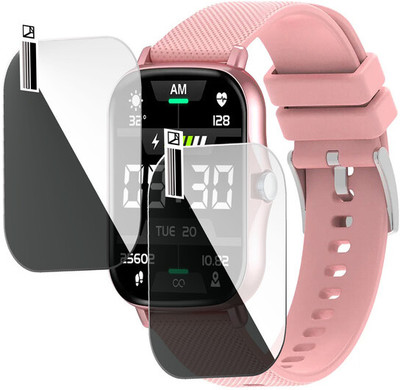 HIDEOUS Edge To Edge Screen Guard for pTron Pulsefit F21 Plus(Pack of 2)