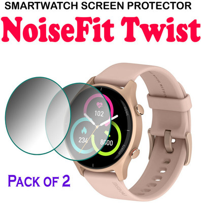 hirdesh Edge To Edge Screen Guard for NoiseFit Twist(Pack of 2)