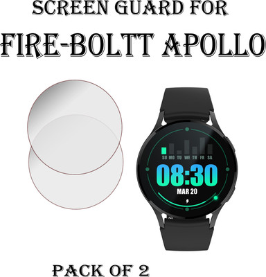 EJZATI Edge To Edge Screen Guard for FIRE BOLTT APOLLO SMARTWATCH(Pack of 2)