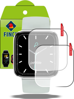 Olonga Edge To Edge Screen Guard for PEBBLE VERSE WATCH(Pack of 2)