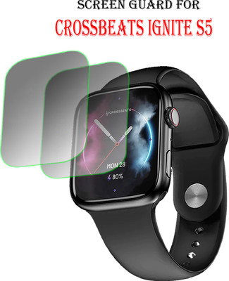 ejzatex Edge To Edge Screen Guard for Crossbeats Ignite S5 Smartwatch(Pack of 2)