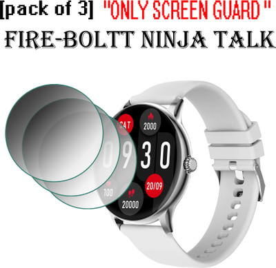 ejzatex Edge To Edge Screen Guard for FIRE BOLTT NINJA TALK SMARTWATCH(Pack of 3)