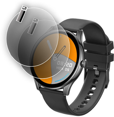 daffin Edge To Edge Screen Guard for Pebble Cosmos Bold Metallic Smartwatch, 1.39''(Pack of 2)
