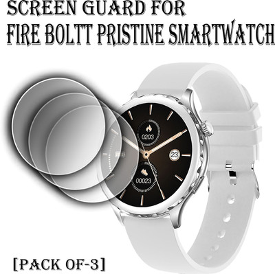 ejzatex Edge To Edge Screen Guard for FIRE BOLTT PRISTINE SMARTWATCH(Pack of 3)