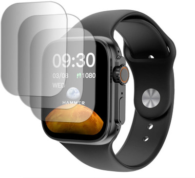 DOUMOF Edge To Edge Screen Guard for Hammer Pulse X SMARTWATCH(Pack of 3)