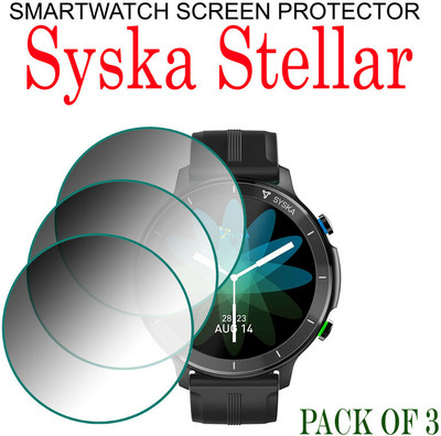 YCHROZE Edge To Edge Screen Guard for Syska Stellar(Pack of 3)