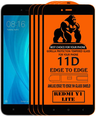 ANILUQ Edge To Edge Screen Guard for Mi Redmi Y1 Lite(Pack of 1)