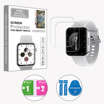 ARBAN Edge To Edge Screen Guard for DIZO Watch D Talk 1.8 inch (FREE 1 MOBILE EMBOSSED SKIN) SMARTWATCH SCREEN GUARD(Pack of 2)