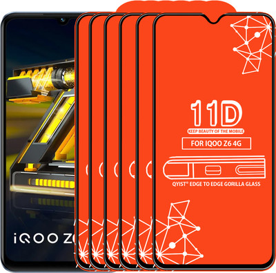 Qyist Edge To Edge Screen Guard for Iqoo Z6 4G(Pack of 6)
