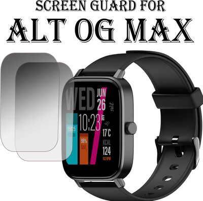 EJZATI Edge To Edge Screen Guard for ALT OG MAX SMARTWATCH(Pack of 2)