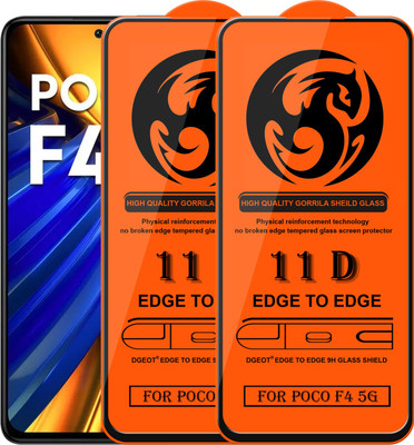HQ Protection Edge To Edge Screen Guard for Poco F4 5G(Pack of 2)