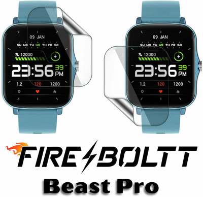 FCS Edge To Edge Screen Guard for Fire-Boltt Beast Pro, Fire-Boltt Beast Pro (1.69) Inch, Screen Protector(Pack of 2)
