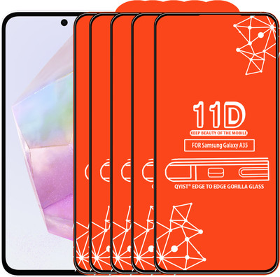Qyist Edge To Edge Screen Guard for Samsung Galaxy A35 5G(Pack of 5)