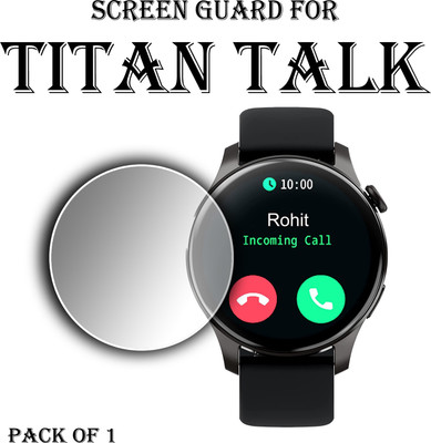 ejzatex Edge To Edge Screen Guard for TITAN TALK SMARTWATCH(Pack of 1)