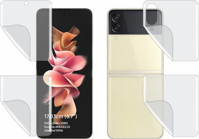 ZINGTEL Edge To Edge Screen Guard for SAMSUNG Z FLIP 3 5G (Edge To Edge TPU Full Coverage)(Pack of 1)