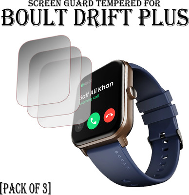 EJZATI Edge To Edge Screen Guard for BOULT DRIFT PLUS SMARTWATCH(Pack of 3)