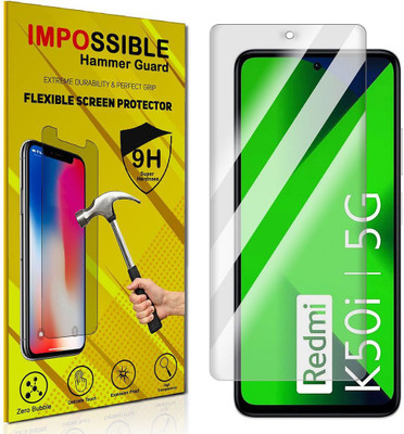 FCS Edge To Edge Screen Guard for Xiaomi Redmi K50i Front (Glossy)(Pack of 1)