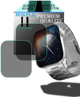 MOKPLZ Edge To Edge Screen Guard for CROSSBEATS IGNITE STELLR SMARTWATCH(Pack of 2)