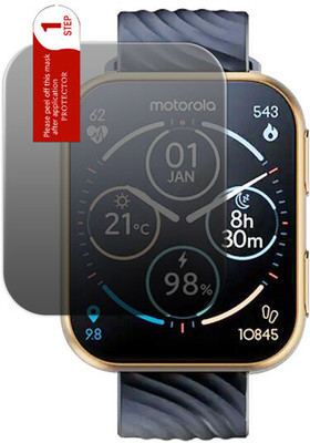 HIDEOUS Edge To Edge Screen Guard for motorola moto watch 200(Pack of 1)