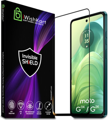 iWishKart Edge To Edge Screen Guard for MOTOROLA g04 5G, MOTOROLA g24 Power, Moto g04 / g24 Power, g 04 / g 24, Military grade Edge to Edge gorilla glass(Pack of 1)
