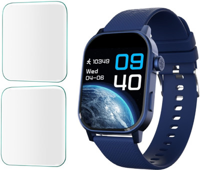 CUBES Edge To Edge Screen Guard for Cultsport Ace X 1.96 Inch Smartwatch | Soft and Flexible | Touch Sensitive | Unbreakable | Ultra Thin | High Grade 9H TPU Film ( Not a Glass Tempered )(Pack of 2)