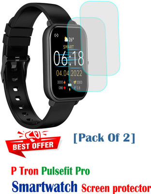RapTag Edge To Edge Screen Guard for SN 01:-PTron Pulsefit Pro(Pack of 2)