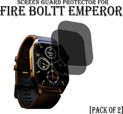 ejzatex Edge To Edge Screen Guard for FIRE BOLTT EMPEROR SMARTWATCH SCREEN GUARD(Pack of 2)