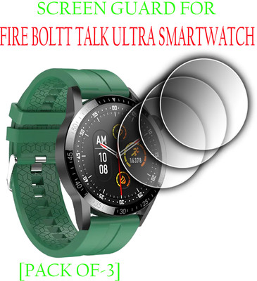ejzatex Edge To Edge Screen Guard for FIRE BOLTT TALK ULTRA SMARTWATCH(Pack of 3)