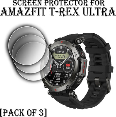 ejzatex Edge To Edge Screen Guard for AMAZFIT T-REX ULTRA SMARTWATCH(Pack of 3)